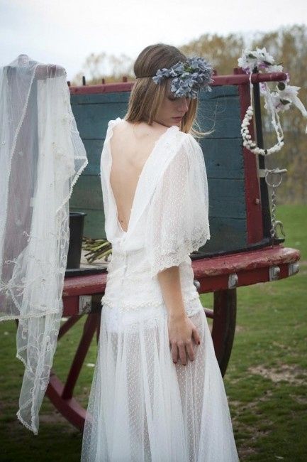 Vestido de novia para boda rural
