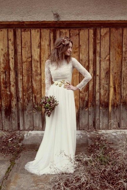 Vestido de novia para boda rural