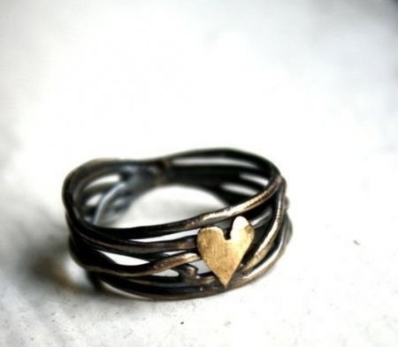Anillo con corazón