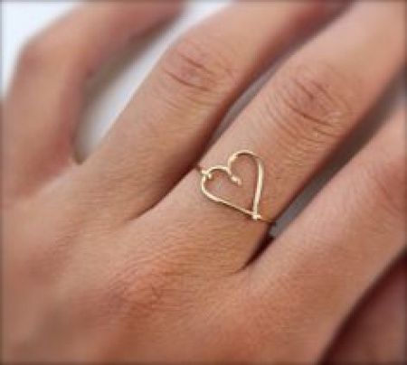 Anillo con corazón
