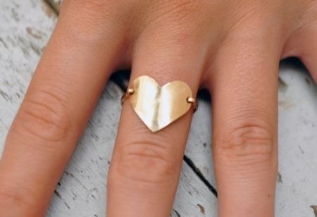 Anillo con corazón