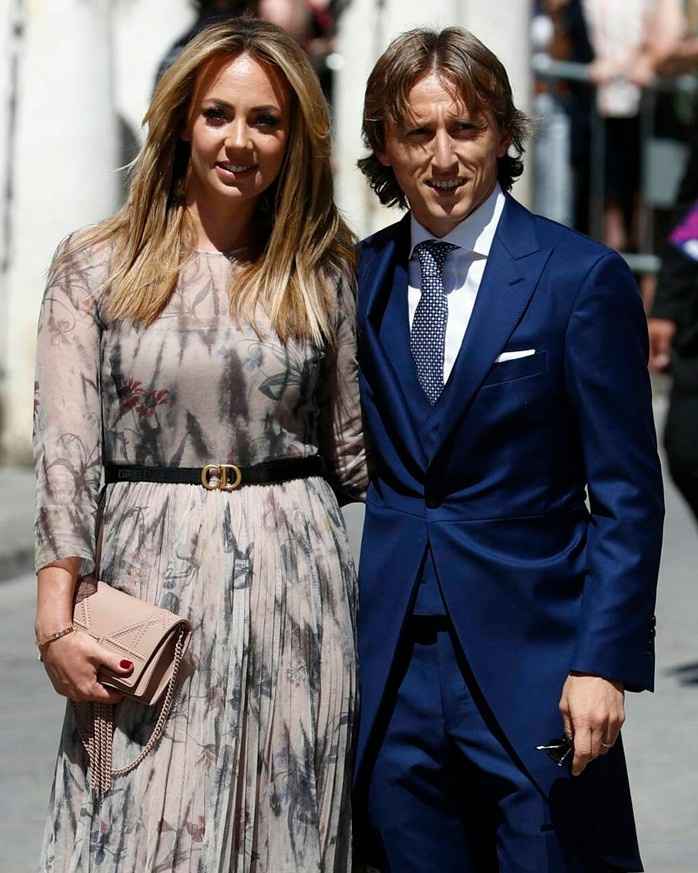 Luka Modric y mujer