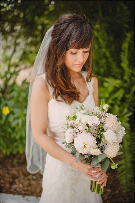 25 peinados de novia con flequillo  Belleza  Foro Bodasnet