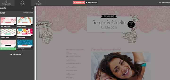 Nuevo diseño de la web de boda!