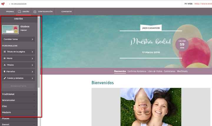 Web de boda