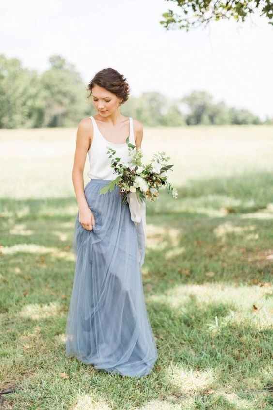 Vestido novia de color