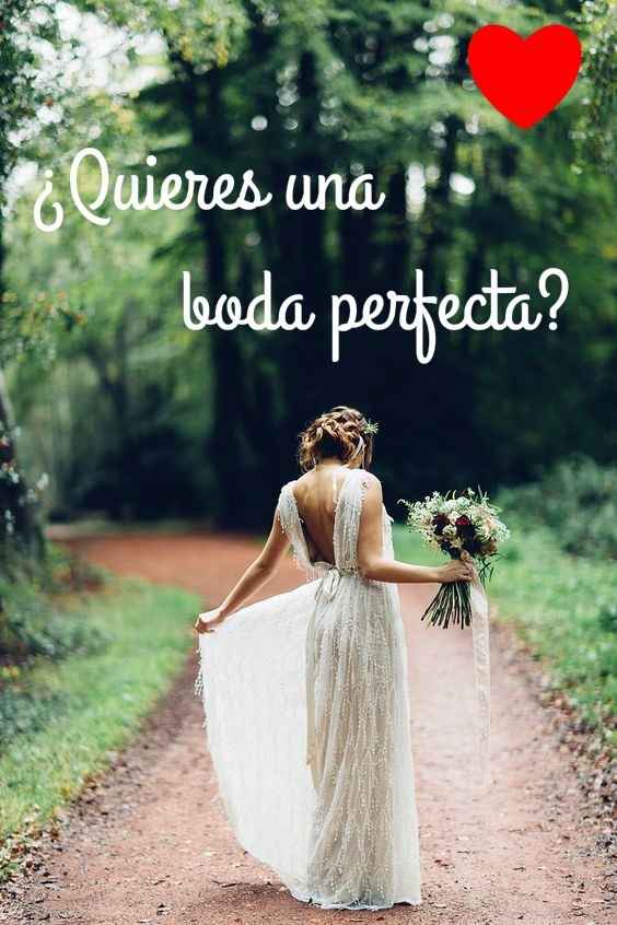 Quieres una boda perfecta?