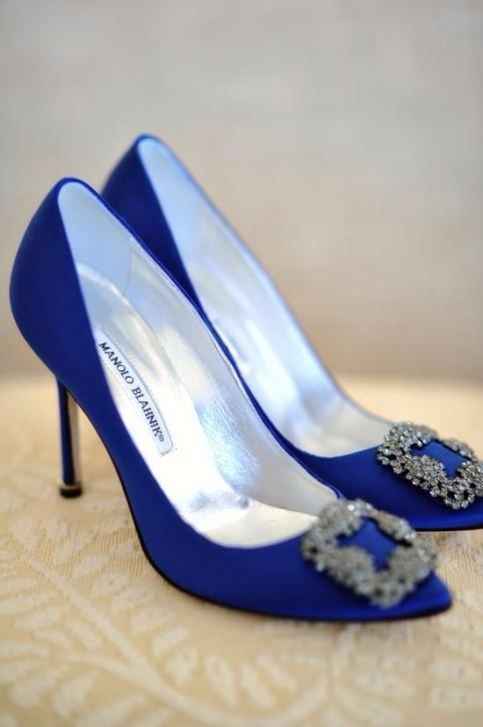 Zapatos de novia azules