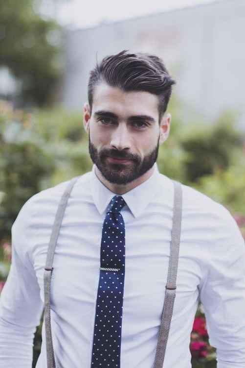 Novio con barba