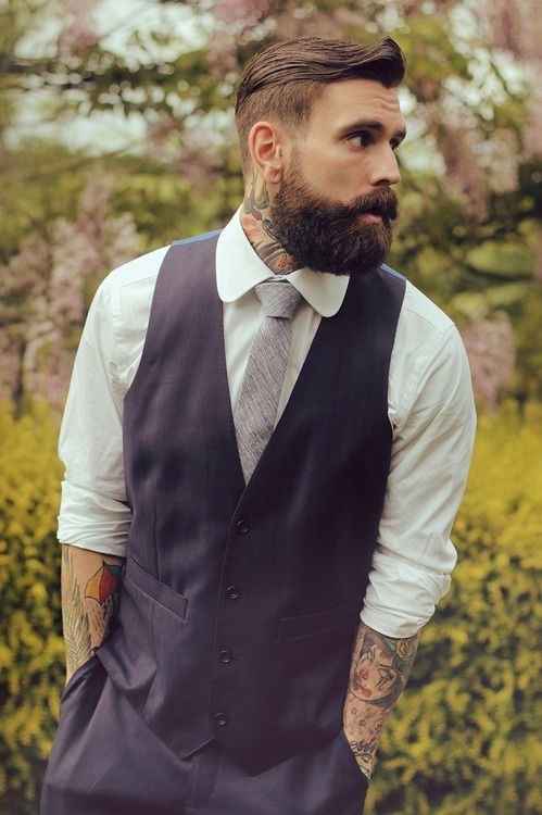 Novio con barba