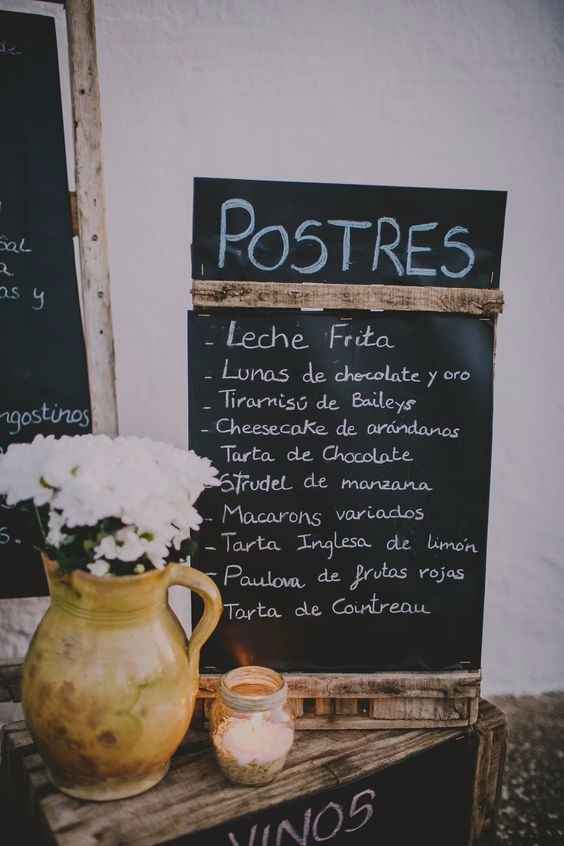 Menú de boda