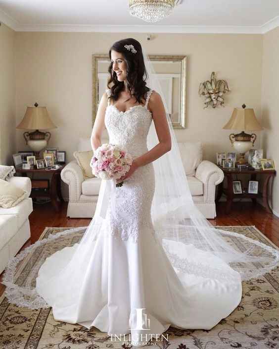 Vestido de novia romántico