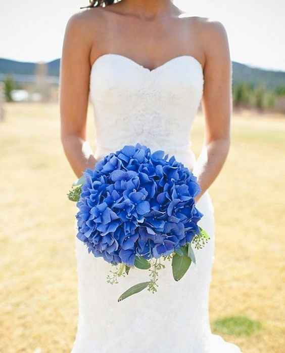 Ramo de novia azul