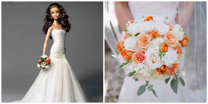 Ramo de novia inspirado en Barbie