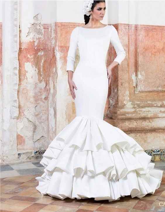 Vestido de novia flamenco