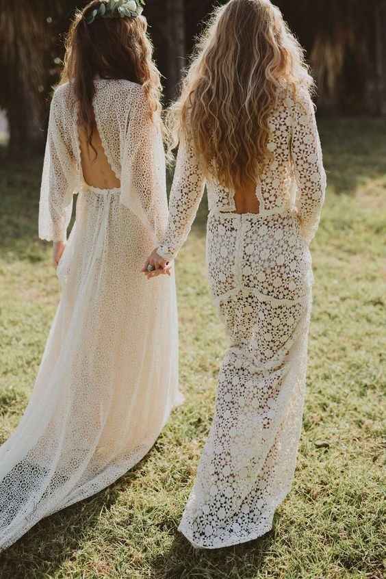 - Los vestidos de novia boho chic