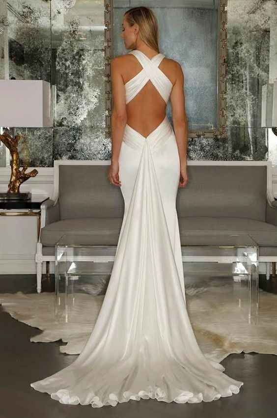 Vestido de novia por detrás