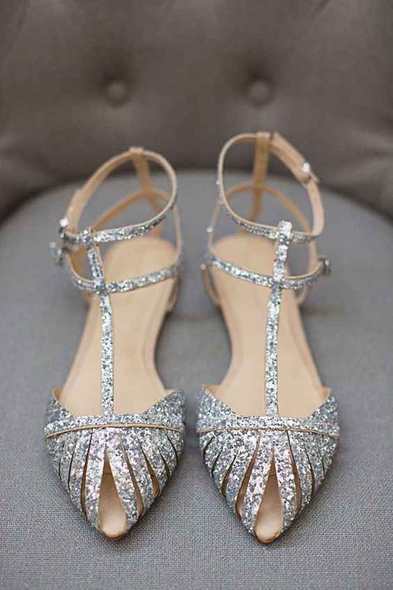 Zapatos de novia glitter