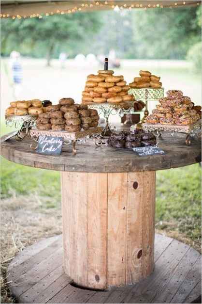 - Las actividades: puesto de donuts