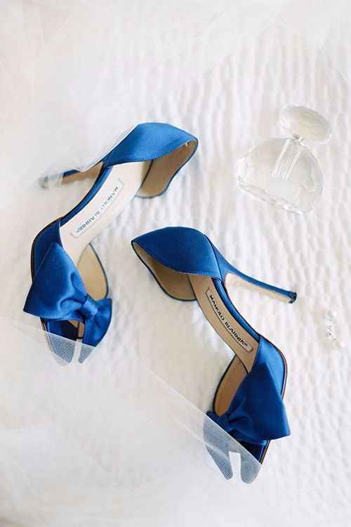 Zapatos de novia azules