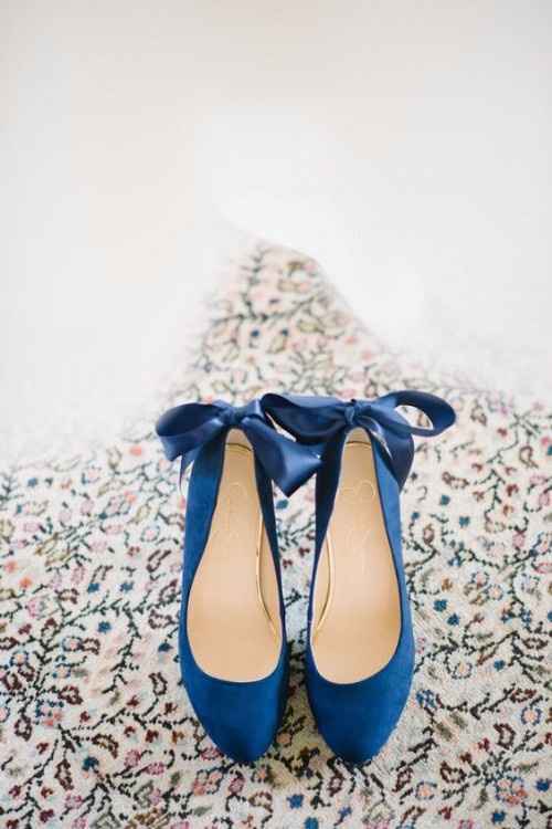 Zapatos de novia azules