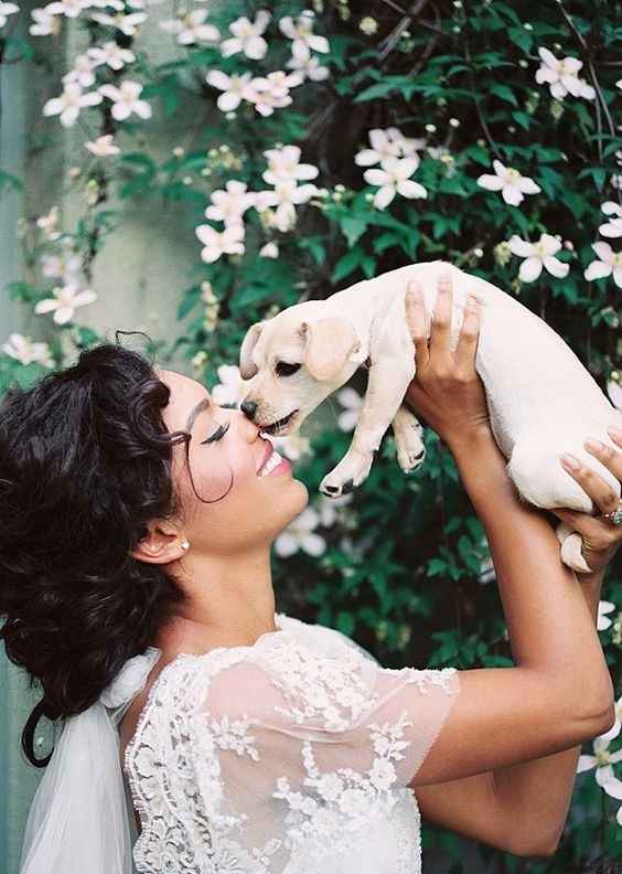 Novia y perrito