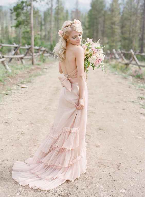 Vestido novia color