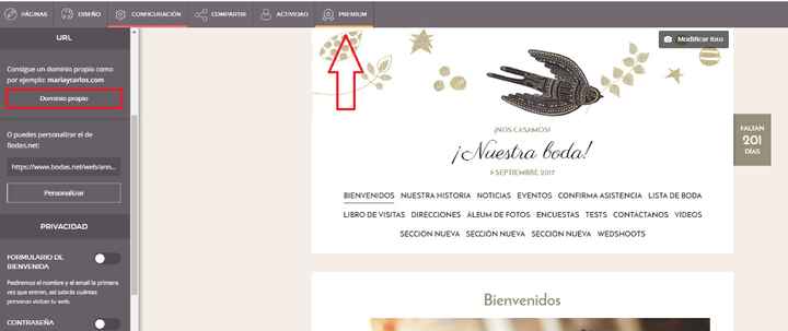 Web de boda