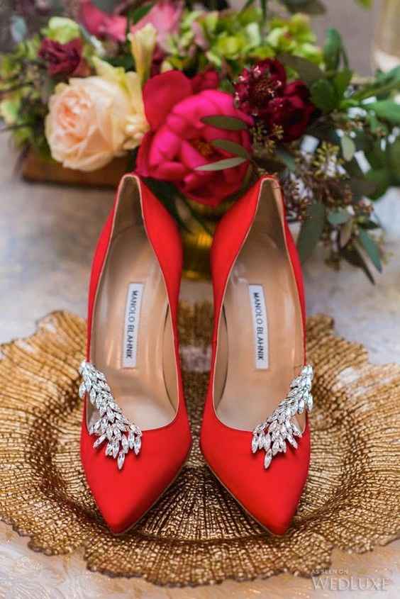 4 zapatos de novia rojo pasión. ¡VOTA!