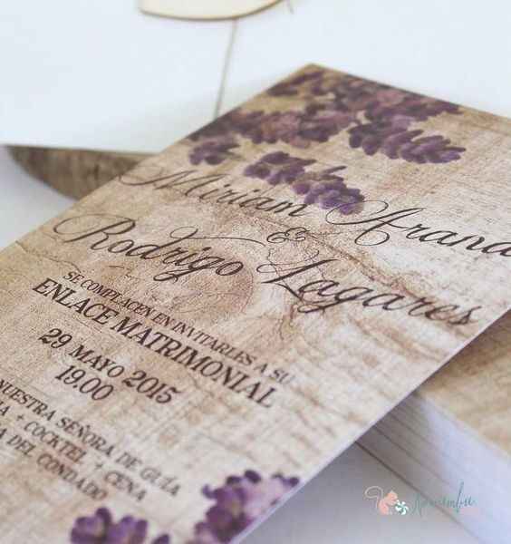 Invitaciones de boda vintage