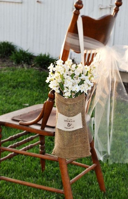 Decora tu boda con tela arpillera