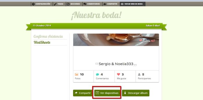 Diapositivas Wedshoots