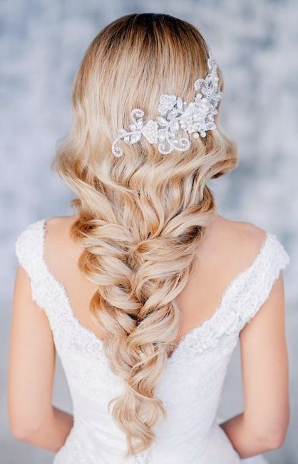 Peinados con ondas para novias