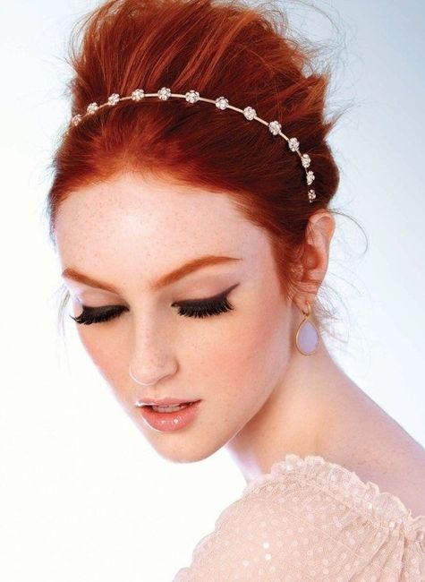 Maquillaje para novias pelirrojas