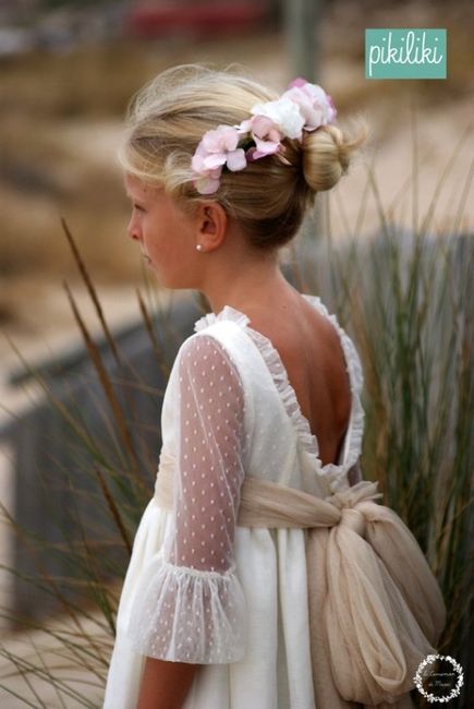 Vestido novia niña