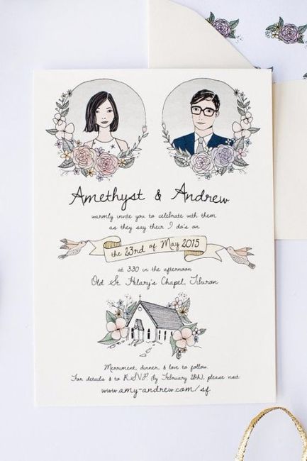 Vintage wedding invitations. Which one do you prefer? 10