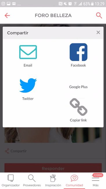 ¡Cómo compartir links en la APP! 2