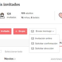 Enviar mensaje > Invitacion online