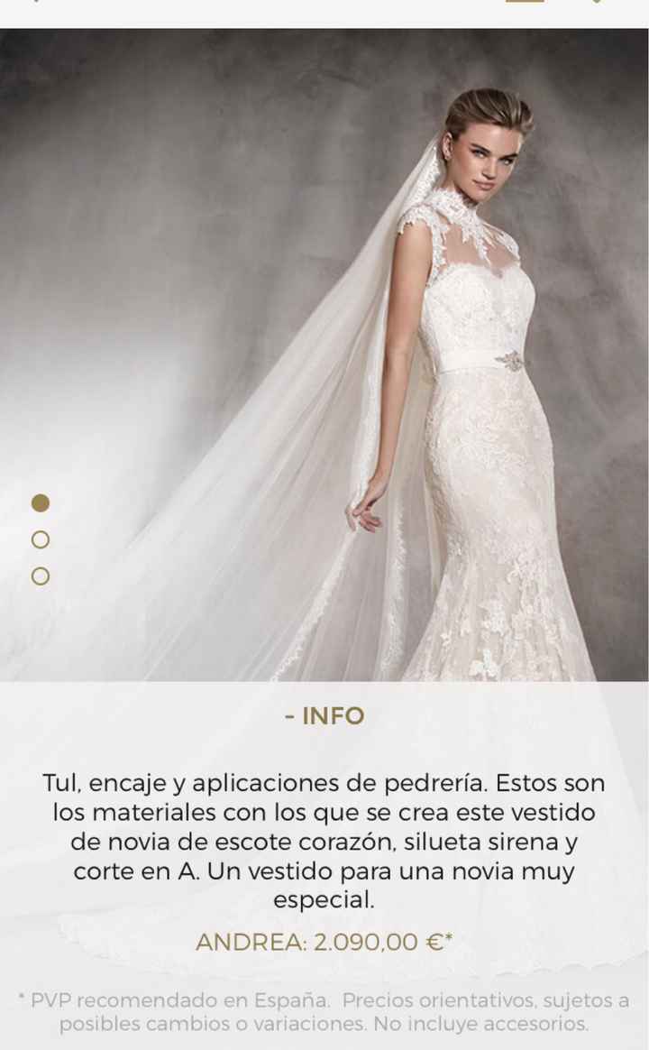 Vestido “andrea” de Pronovias - 1