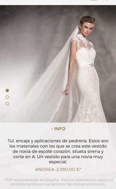  Vestido “andrea” de Pronovias - 1