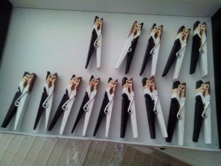 Pinzas besuconas para las invitaciones - 1