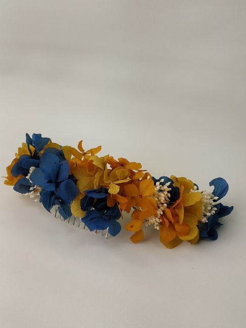 Tocados de flores ¿frescas, secas o artificiales? - 1