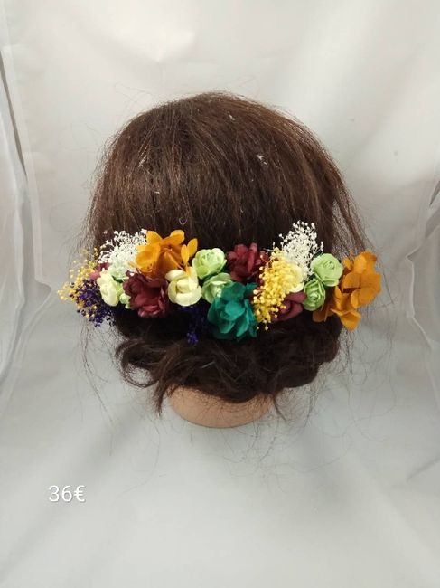 Tocados de flores ¿frescas, secas o artificiales? - 2