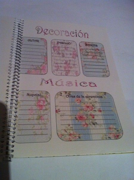 Agenda de bodas