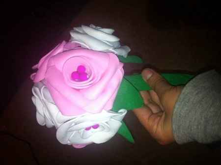 Ramo rosas goma eva 