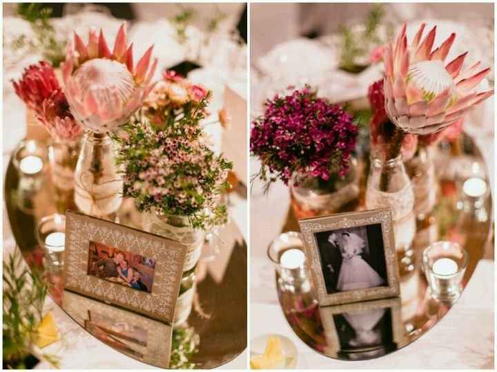 Decoración mesa con fotos - 1