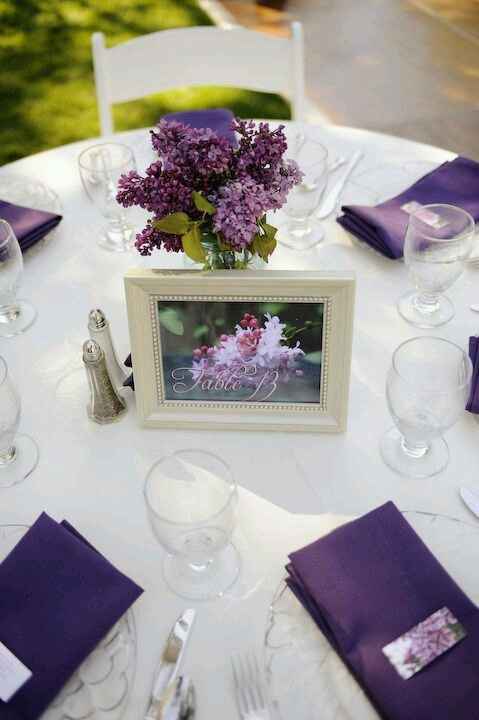 Decoración mesa con fotos - 3