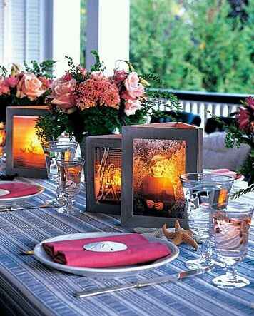Decoración mesa con fotos - 4