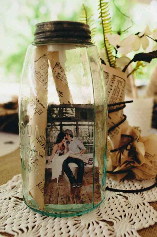 Decoración mesa con fotos - 6