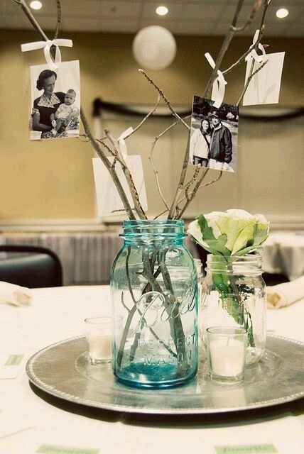 Decoración mesa con fotos - 7